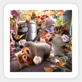 Kitten Playtime Sticker